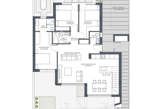 3-izb. Vila Na predaj, Murcia, Los Alcazares, Španielsko [N9674]