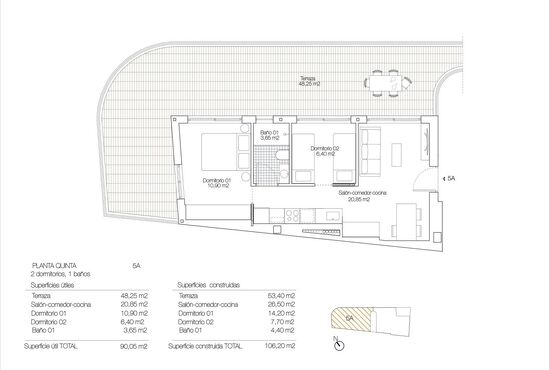 2-izb. Penthouse Na predaj, Alicante, Torrevieja, Španielsko [N7194]