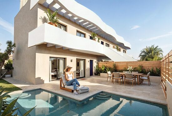 3-izb. Bungalov Na predaj, Alicante, Pilar de La Horadada, Španielsko [N9661]