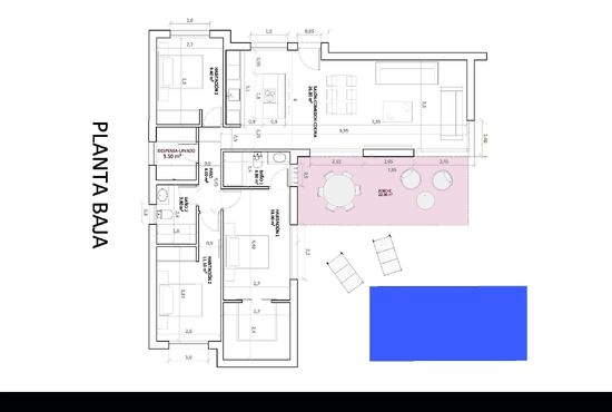 3-izb. Vila Na predaj, Alicante, Monforte del Cid, Španielsko [N9079]