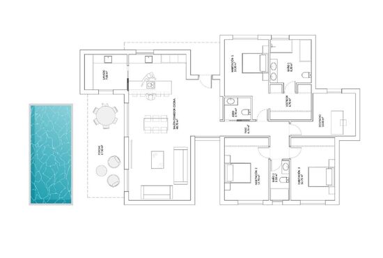 4-izb. Vila Na predaj, Alicante, Monforte del Cid, Španielsko [N9353]