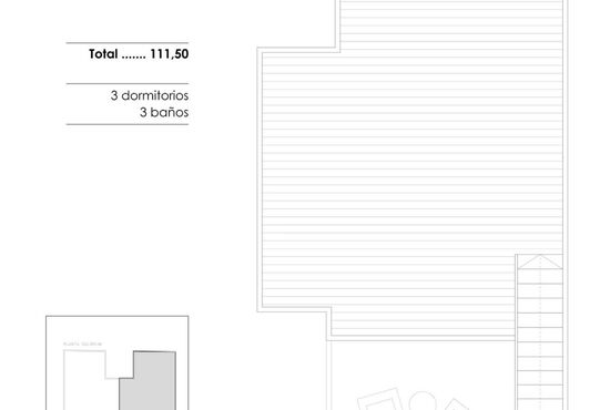 3-izb. Penthouse Na predaj, Alicante, Benejuzar, Španielsko [N9568]