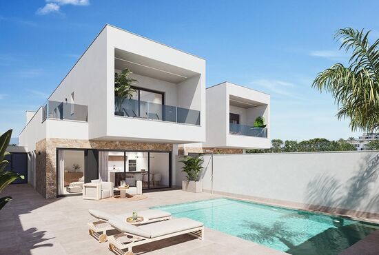 3-izb. Vila Na predaj, Murcia, San Pedro del Pinatar, Španielsko [N9540]