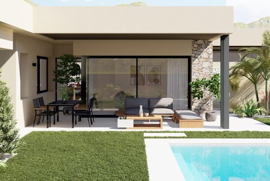 3-izb. Vila Na predaj, Murcia, Banos y Mendigo, Španielsko [N7261]