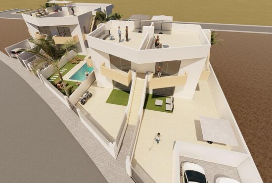 2-izb. Vila Na predaj, Murcia, Puerto de Mazarron, Španielsko [N9519]