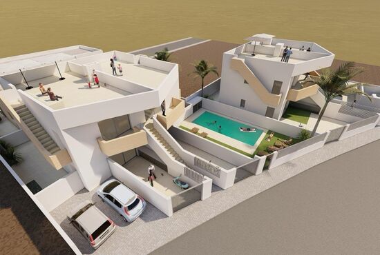 2-izb. Vila Na predaj, Murcia, Puerto de Mazarron, Španielsko [N9519]