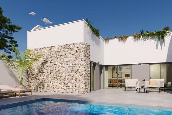2-izb. Vila Na predaj, Alicante, Pilar de La Horadada, Španielsko [N7907]