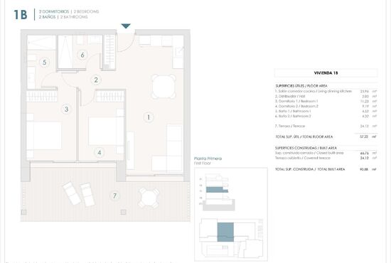 2-izb. Apartmán Na predaj, Alicante, Benijofar, Španielsko [N9416]
