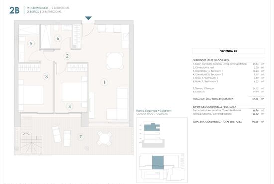 2-izb. Penthouse Na predaj, Alicante, Benijofar, Španielsko [N9418]