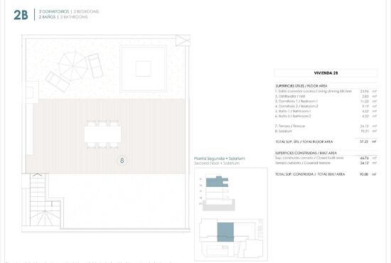 2-izb. Penthouse Na predaj, Alicante, Benijofar, Španielsko [N9418]