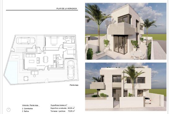2-izb. Bungalov Na predaj, Alicante, Pilar de La Horadada, Španielsko [N9391]