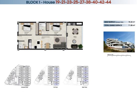 2-izb. Penthouse Na predaj, Alicante, La Marina, Španielsko [N9386]