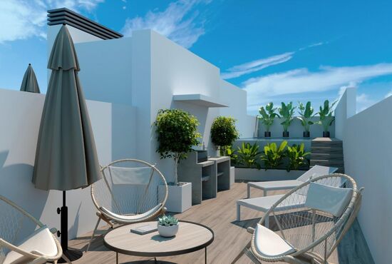 2-izb. Penthouse Na predaj, Alicante, Torrevieja, Španielsko [N9382]