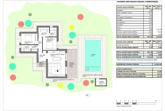 2-izb. Vila Na predaj, Alicante, Pinoso, Španielsko [N9263]