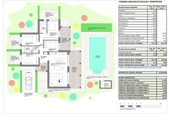4-izb. Vila Na predaj, Alicante, Pinoso, Španielsko [N9268]