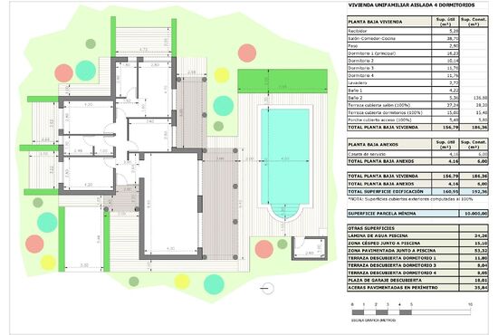 4-izb. Vila Na predaj, Alicante, Pinoso, Španielsko [N9268]