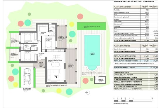3-izb. Vila Na predaj, Alicante, Pinoso, Španielsko [N9267]