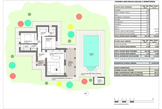 2-izb. Vila Na predaj, Alicante, Pinoso, Španielsko [N9266]