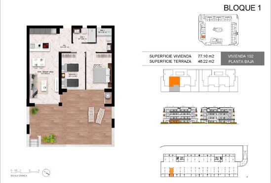 2-izb. Apartmán Na predaj, Alicante, Torrevieja, Španielsko [N9184]