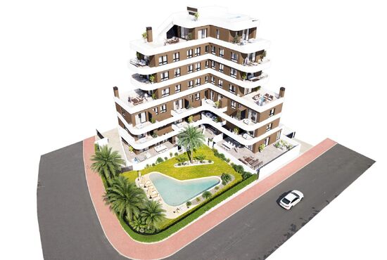 3-izb. Penthouse Na predaj, Alicante, Guardamar del Segura, Španielsko [N9094]