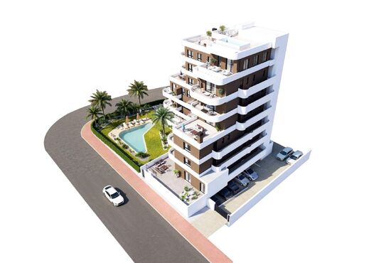 3-izb. Penthouse Na predaj, Alicante, Guardamar del Segura, Španielsko [N9094]