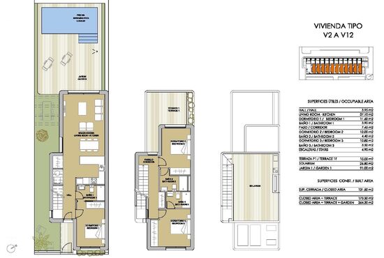 3-izb. Vila Na predaj, Alicante, Pilar de La Horadada, Španielsko [SP0593]