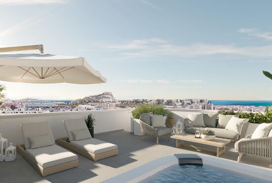3-izb. Penthouse Na predaj, Alicante, Španielsko [SP0848]