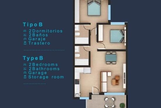 2-izb. Bungalov Na predaj, Murcia, San Pedro del Pinatar, Španielsko [SP1014]