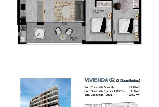 2-izb. Apartmán Na predaj, Alicante, Santa Pola, Španielsko [SP1108]