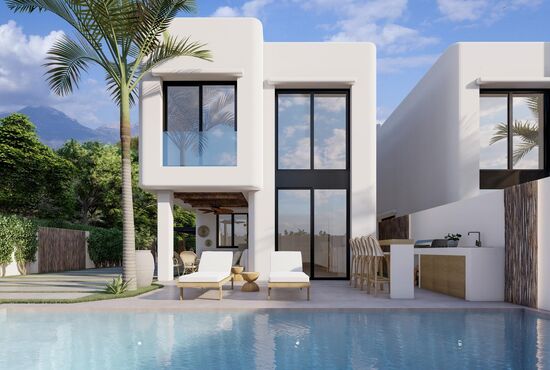 4-izb. Vila Na predaj, Alicante, Alfas del Pi, Španielsko [N9059]