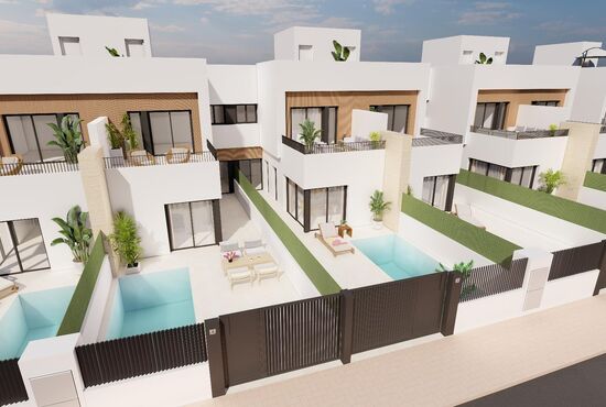 3-izb. Vila Na predaj, Murcia, Santiago de la Ribera, Španielsko [N9056]