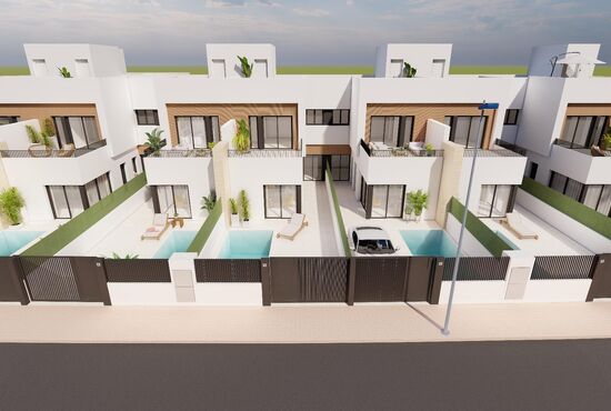 3-izb. Vila Na predaj, Murcia, Santiago de la Ribera, Španielsko [N9056]