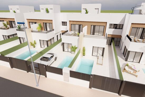 3-izb. Vila Na predaj, Murcia, Santiago de la Ribera, Španielsko [N9056]