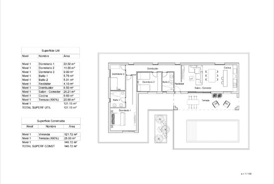 3-izb. Vila Na predaj, Alicante, La Romana, Španielsko [N7697]