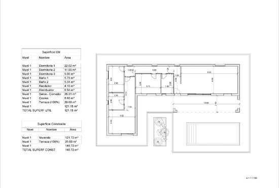 3-izb. Vila Na predaj, Alicante, La Romana, Španielsko [N7697]