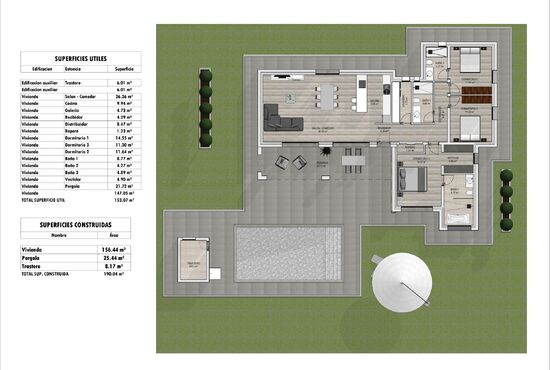 3-izb. Vila Na predaj, Alicante, Aspe, Španielsko [N8934]
