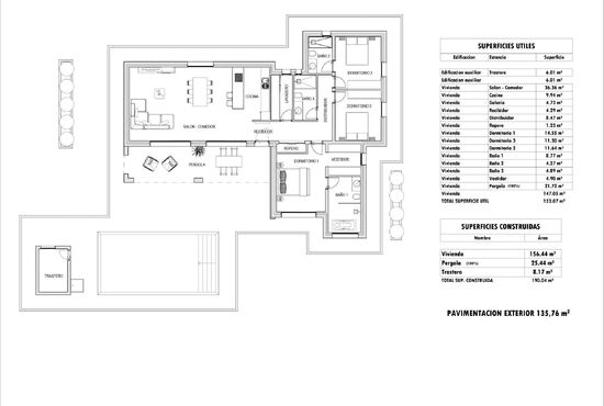 3-izb. Vila Na predaj, Alicante, Aspe, Španielsko [N8934]