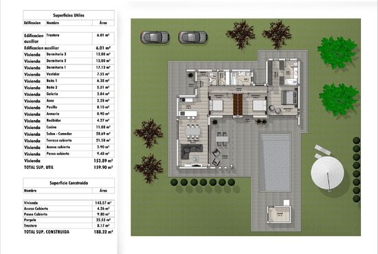 3-izb. Vila Na predaj, Alicante, Aspe, Španielsko [N8935]