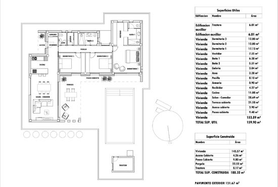 3-izb. Vila Na predaj, Alicante, Aspe, Španielsko [N8935]