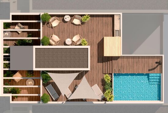 1-izb. Penthouse Na predaj, Alicante, Torrevieja, Španielsko [N8860]