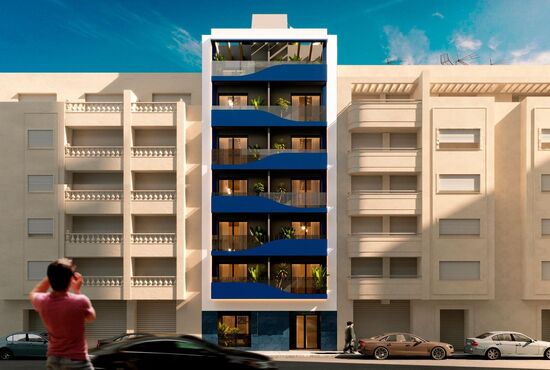 1-izb. Penthouse Na predaj, Alicante, Torrevieja, Španielsko [N8860]