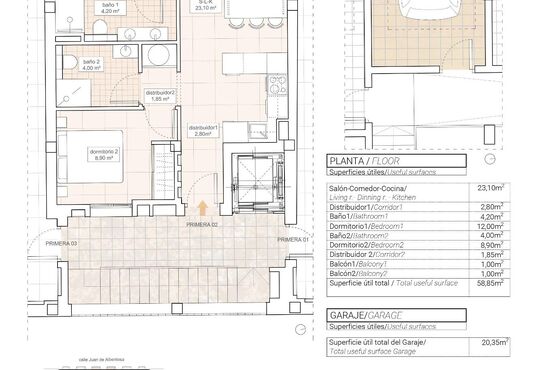 2-izb. Apartmán Na predaj, Alicante, Hondón de las Nieves, Španielsko [N8771]