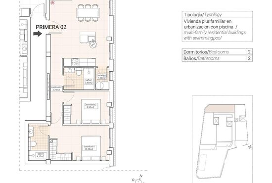 2-izb. Apartmán Na predaj, Alicante, Hondón de las Nieves, Španielsko [N8775]