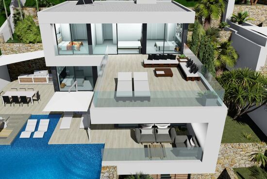 4-izb. Vila Na predaj, Alicante, Calpe, Španielsko [N5667]