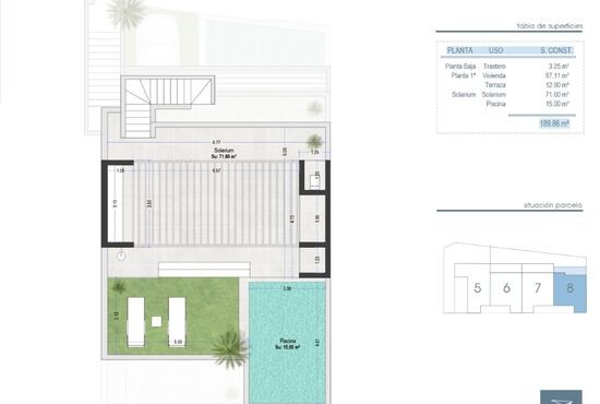 3-izb. Bungalov Na predaj, Murcia, San Pedro del Pinatar, Španielsko [N8090]