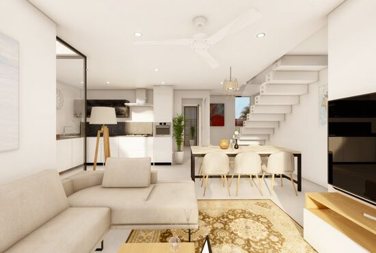 3-izb. Vila Na predaj, Murcia, Los Urrutias, Španielsko [N6927]