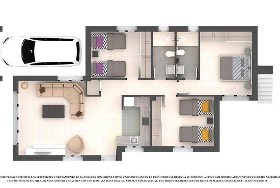 3-izb. Vila Na predaj, Murcia, Los Alcazares, Španielsko [N6659]