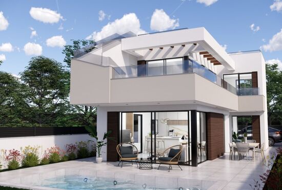 3-izb. Vila Na predaj, Alicante, Pilar de La Horadada, Španielsko [N6675]