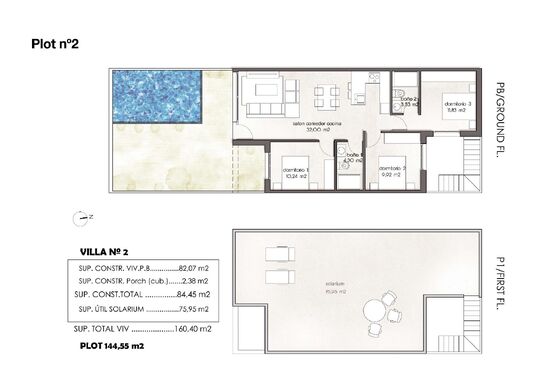 3-izb. Mestský dom Na predaj, Alicante, Pilar de La Horadada, Španielsko [N7906]