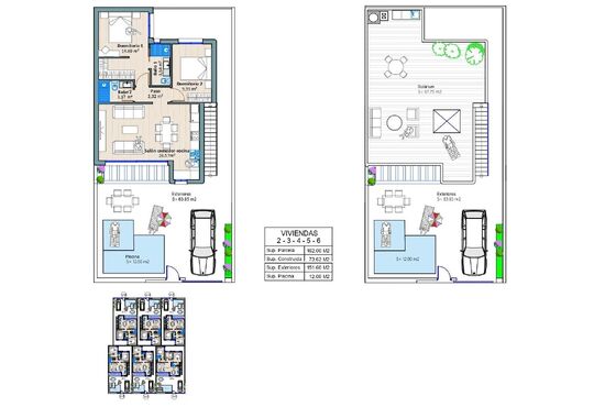 2-izb. Vila Na predaj, Murcia, Torre Pacheco, Španielsko [N8517]